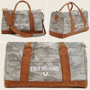 True Religion Camouflage Duffel Bag